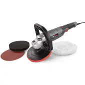 Powerplus elektrische haakse poliermachine POWE41030 - 1 200W - 180mm - power tool, auto-accessoire, met 3 acc.