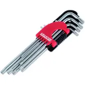VARO zeskantsleutel set KRT408303 - 9 stuks - chroom-vanadium