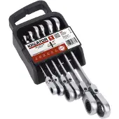 Kreator KRT500014 Flexibele Ringratelsleutelset - 6 delig - In kunststof houder