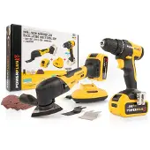 Powerplus POWXBBOX10 Accu Gereedschapscombiset - 20V - Brushless -