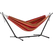 VIVERE Combo Sunbrella hangmat met standaard Kleur: oranje/rood/bruin