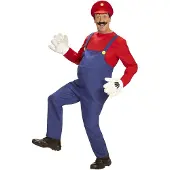 Finidi Loodgieter Mario | Man | XL | Carnaval kostuum | Verkleedkleding
