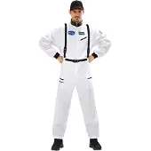 Widmann Carnavalskleding: Witte astronauten-overalls voor mannen