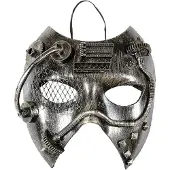 E-Carnavalskleding.nl Steampunk masker zwart zilver
