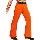 Widmann Heren disco broek jaren 70 oranje