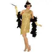 Widmann Prachtige goudkleurige Charleston flapper voor feestjes