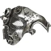 E-Carnavalskleding.nl Steampunk masker zilver