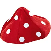 Widmann Kabouter paddenstoel muts (rood wit)