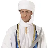 Finidi Arabische tulband wit