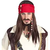 Finidi Pruik piraat Piet Hein met baard en snor
