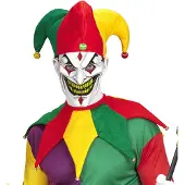 Widmann Joker set multicolor| Narren set rood geel groen (rood groen en geel)