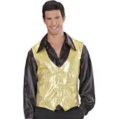 Widmann Gilet à paillettes or homme - Taille L