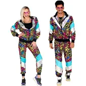 Widmann Disco trainingspak zebraprint multi kleuren