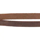 Trixie hondenriem rustic verstelbaar vetleer donkerbruin 200x1,2 cm