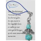 Een Wens Kleine Halfedelstenen Beschermengel Turquoise