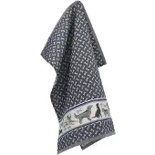 Bunzlau Castle Theedoek Hond Donkerblauw
