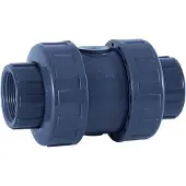 Cepex 09023 Pvc-u Ø2 Check Valves Spring Series Epdm O-rings Bsp Female Thread Grijs