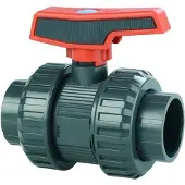 Cepex 36519 Pvc-u Ø4 Ball Valves Standard Series Pe Epdm Bsp Female Thread Blue Dot Zilver
