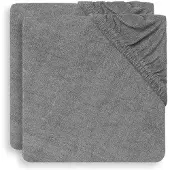 Jollein Aankleedkussenhoes Badstof 50x70cm - Storm Grey - 2 Stuks