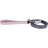 Rosewood Hondenriem Leer Babyroze / Donkergrijs 100X2 CM