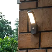 LumenXL Moderne muurlamp Noah met sensor - zwart