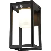 LumenXL Solar buitenwandlamp met sensor zwart - Lucian