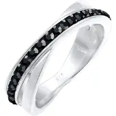 Elli Ring zwart / zilver