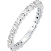 Elli Ring zilver / transparant
