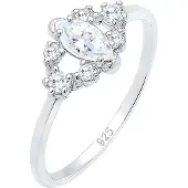 Elli Ring zilver / wit