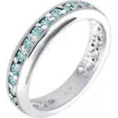 Elli Ring lichtblauw / zilver