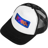 Widmann I love 80's baseball pet (zwart en wit)