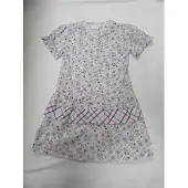 Noukie'S , meisje , jurk , kleed, wit /rood / blauw , 4 jaar 104