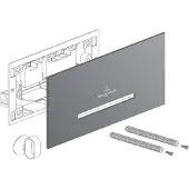 Villeroy & Boch ViConnect - WC-bedieningspaneel 300S, mat wit/mat chroom 922169N5
