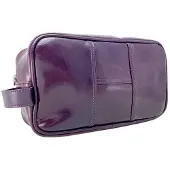 Douglas Accessoires - Leer Lak Aubergine Make-uptassen