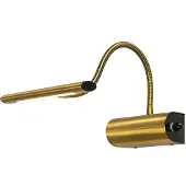 TRIO Led leeslamp Curtis messing mat