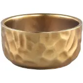 Ptmd collection | Bloempot Dylon keramiek goudkleurig 19x19x9 cm bloempotten | NADUVI