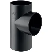 Geberit PE T-stuk met drie aansluitingen 88,5° 90/90 mm