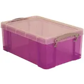 Really Useful Boxes Really Useful Box 9 liter transparant paars