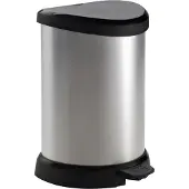 Curver Decobin Pedaalemmer 20 Liter Zilver