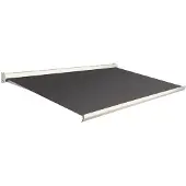 Domasol Knikarmscherm F10 - Antraciet - Doek D365 - Handmatig - Uv-bestendig - 550x250cm
