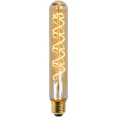 Lucide T32 - Filament lamp - Ø 3,2 cm - LED Dimb. - E27 - 1x4,9W 2200K - Amber