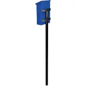 Toolland Brievenbuspaal - Brievenbuspaal - Gegalvaniseerd staal - Hoogte 150 cm - Zwart