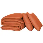 De Witte Lietaer Dekbedovertrek Olivia Rooibos Satijn-200 x 200 / 220 cm | 2-Persoons