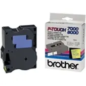 Brother TX-C51 tape zwart op neon geel 24 mm
