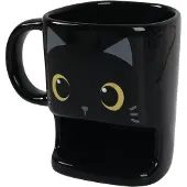 I-Total I Total koekjesmok Cat junior 250 ml 8 x 10 cm keramiek zwart