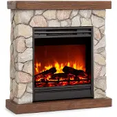 Klarstein Lienz elektrische haard 1800W steen-decoratie polystone afstandsbediening