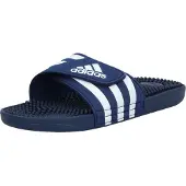 Adidas Muiltjes 'Adissage' nachtblauw / wit