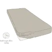 Kayori Hoeslaken Shizu Zand (Jersey)-Lits-Jumeaux XL (180/200 x 200/210/220 cm)