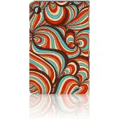 B2Ctelecom Book Case voor Samsung Galaxy Tab A8 2021/2022 Hoes Retro