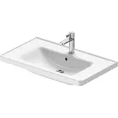 Duravit Wastafel D-Neo Met Rand Overloop Kraanvlak 1 Kraangat 80 cm Hoogglans Wit